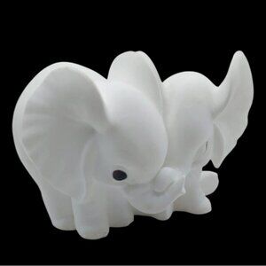 Vintage Freeman Fine Bone China Baby Cuddling Elephants Porcelain George Good